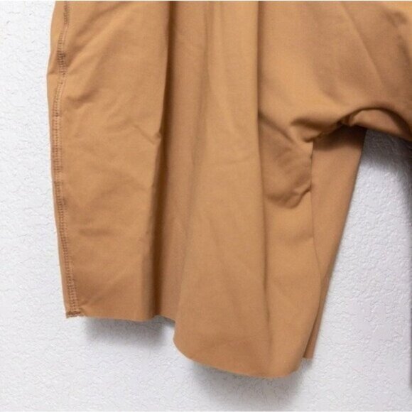 NWT Skims Cycle Suit 3X Almond Swimsuit Stretch Sporty Racerback - Picture 9 of 11